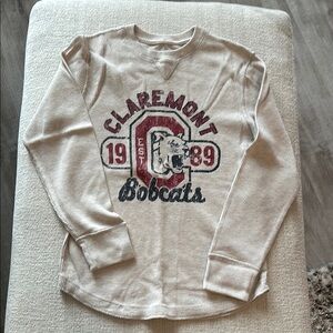 Claremont Bobcats Beige Kids Long Sleeve Shirt